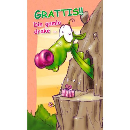 Grattis kort - Grattis din gamla drake
