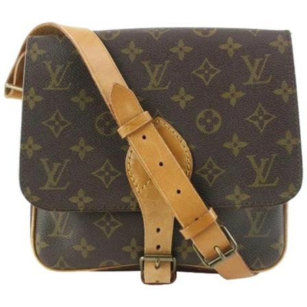 Louis Vuitton Vintage, Pre-owned Canvas louis-vuitton-bags Bruin, Dames, Maat:ONE Size