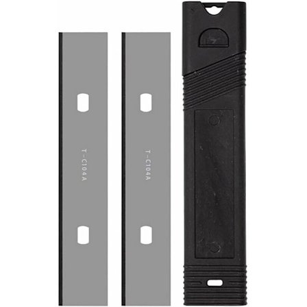 50 st 4 tums skraporblad i rostfritt stål, ersättningsrakelblad för att ta bort dekaler, klistermärken och självhäftande vinyl från tapeter