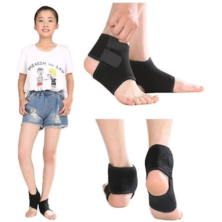 Ankelstøtte til børn - Drenge og piger - Elastisk kompressionsankelrem