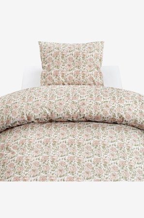 Borganäs of Sweden - Påslakanset Irma Flower - Rosa - Påslakanset - 150X210 - Från Homeroom
