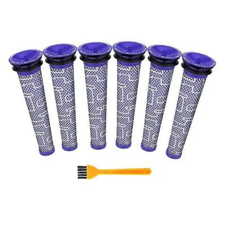 6 st Filter Ersätter För V6 V7 V8 Dc62 Dc61 Dc58 Dc59 Dc74 Dammsugare Filter Del 965661-01