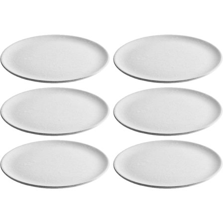 Aida RAW jälkiruokalautanen 6 kpl, arctic white