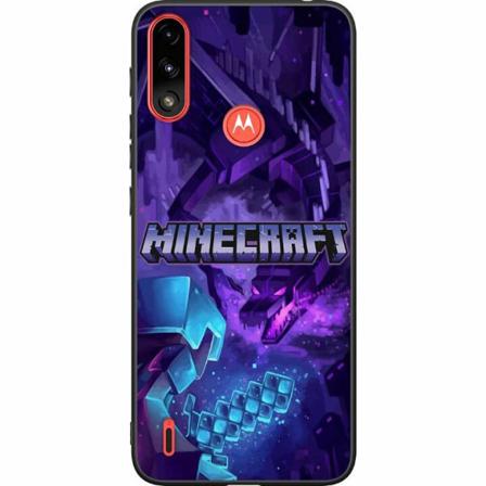 Motorola Moto E7i Power Svart Skal Minecraft