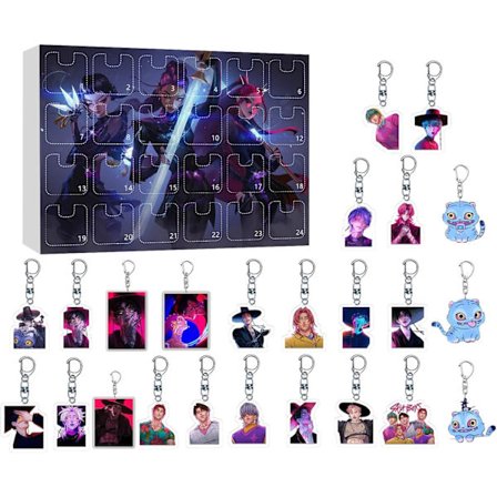 Anime Julekalender 2025 Nøglering Nedtællingskalender Jule Julekalender (F)