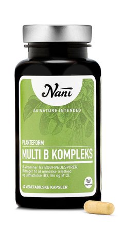 Nani Multi B kompleks 60 kaps, Helse & Madvarer, B-vitamin, Øvrige