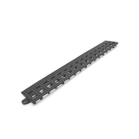 Edging FLEXI-DECK, male, 3-pack, black