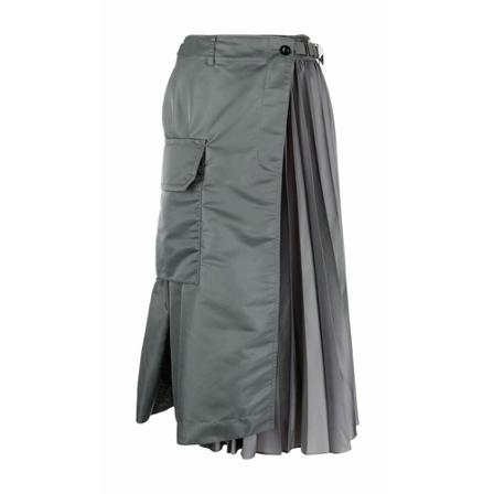 Sacai Midi Skirts grå, Dam, Dam, Storlek: S