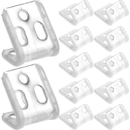 12 kpl sohvan jousipidikett paksuuntunut 5-reik inen sohvanp llyspidike solki huonekalutarvikkeet ruuvilla[HK] Silver 2.20X2.00X1.20CM