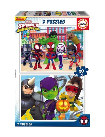 Educa Educa 2X20 Spidey & His Amazing Friends - Multi/patterned - ONE SIZE