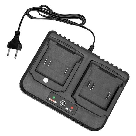 Snabba Tvåports Laddare Europeisk Design 2.0A för 18V 21V Batterier