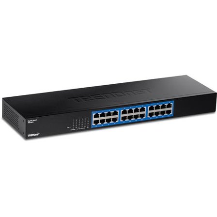 TRENDnet 24-PORT GIGABIT SWITCH RACK 24X GIGABIT RJ-45 PORTS/W METAL CPNT