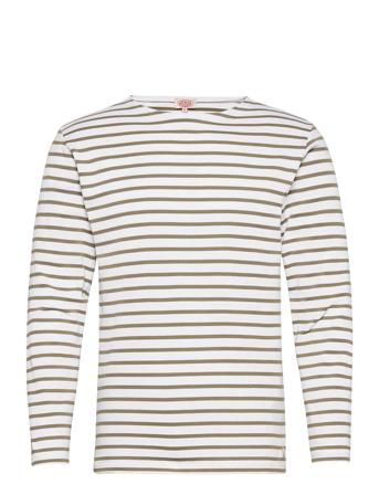 Breton Striped Shirt "Houat" T-Langærmet Skjorte Hvid Armor Lux