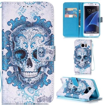 Plånboksfodral Samsung Galaxy S7 Edge – Döskalle