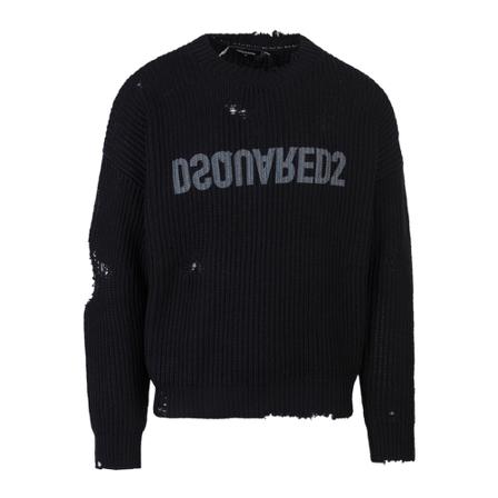 Dsquared2 Stickat svart, Herr Stickade tröjor, Herr, Storlek: XL