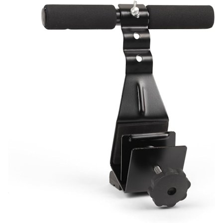 RY848 Unisex Dør Sit-Up Bar - Døråpning Sports Crunch Bar for Mageøvelser Justerbare Nivåer og Polstret Ankel Bar, Svart, M