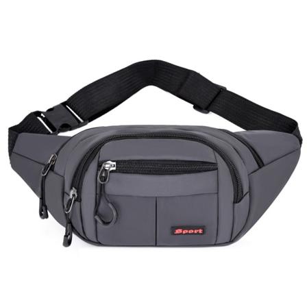 Dame midjeveske Mote Vanntett Crossbody Bag Oppbevaringsveske Dark gray