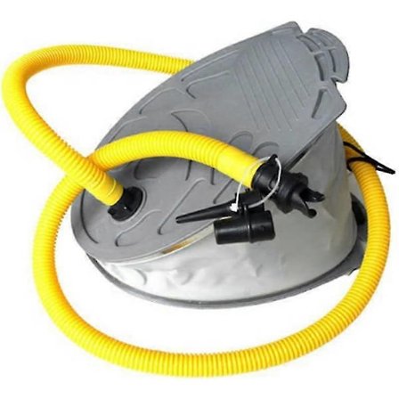 Fodpumpe til oppustelige ting Bælg Fodpumpe Oppustelig Båd Pedalpumpe Bærbar Luftpumpe til Luftmadras Seng 1 stk grå