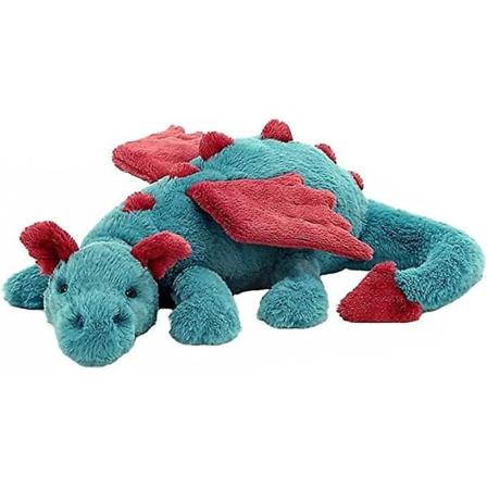 24 tommers tingdyr for angst, drageplysj, snødrage, angstdyr, søte med små vinger, plysjleketøy Green 30cm