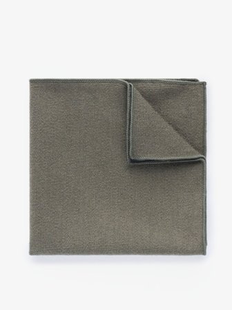 John Henric Men's Pochette de Costume Gris Foncé Laine Size Onesize