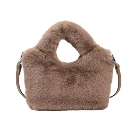 Moderne crossbody-taske med justerbar rem, et must for moderigtige kvinder Brown