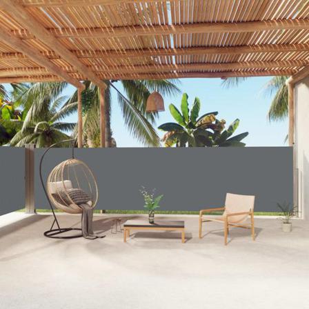 Vidaxl Infällbar Sidomarkis Antracit 160x1000 Cm Antracit
