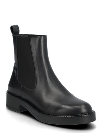 Booties - Flat - With Elastic Black ANGULUS