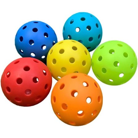 Innebandy & Hockeyball, Pickleball, Sett med 6, Spill + Treningsball, 40 Hull