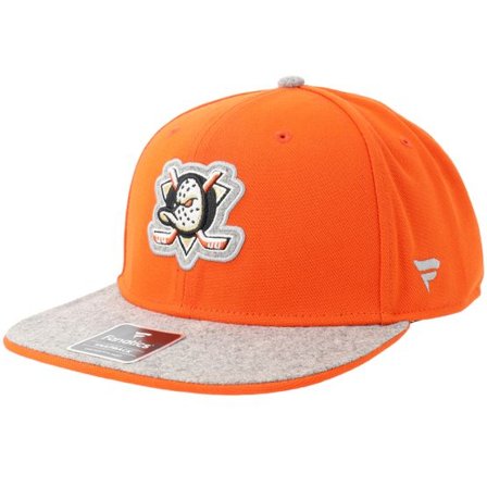 Fanatics - NHL Orange snapback Keps - Anaheim Ducks Loden Flat Brim Orange/Gray Snapback @ Hatstore