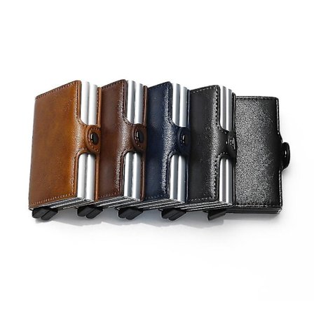 RFID Kreditkort Holder Tegnebog Mænd Automatisk Pop Up Kort Holder Blokerende Etui Bankkort Etui Stor Kreditkort Holder Møntpung