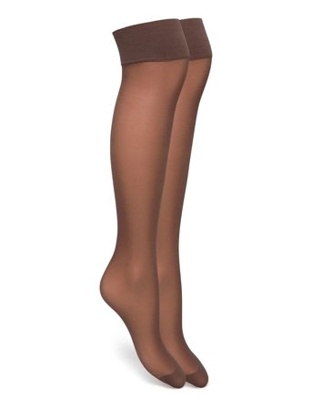 2-Pack Elin Premium Knee-Highs Brown Swedish Stockings