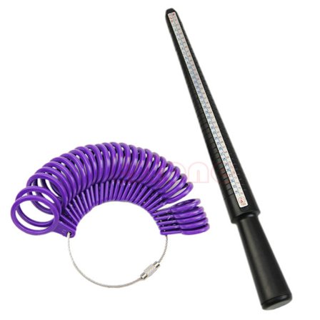 Dornfinger Mätare Ring Storleksmätare Smyckestillverkning Mätning Standard Storlek Verktyg Bärbar Ring Storlek Stick Ring Tillbehör