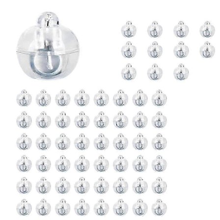 60 stk. LED-ballonglys, Mini LED-lys varmhvit, LED-ballonglys for papirlanterner, Ballonglys, Bursdagsfest