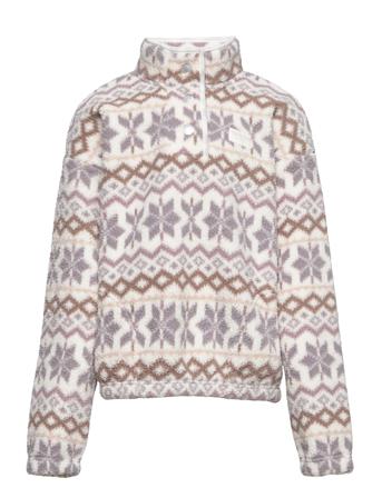Kids Girls Sweatshirts Outerwear Fleece Outerwear Fleece Jackets Multi/mønstret Abercrombie & Fitch