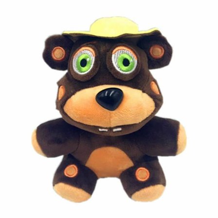 FNAF Five Nights at Freddy's Plysjleketøy Brun Bjørn-18cm-LUCKY Brun Bjørn-18cm