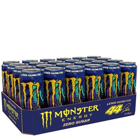 Energidrikk 24 x Monster Energy Lewis Hamilton Zero Sugar 50 cl - Bodyman.dk