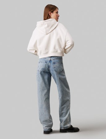 Calvin Klein Jeans Chenille Monologo Hoodie - Cream - XL