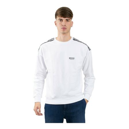 Moschino, Sweatshirts Biały, Mężczyzna, Rozmiar: XL
