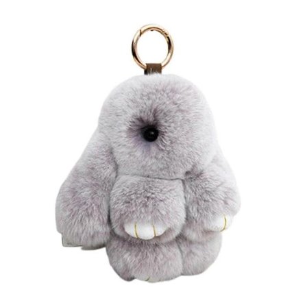 Kanin Nøglering Super Blød Falsk Plys Dejlig Kanindukke Plysdyr Rygsæk Dekoration Farvet Fyldt Kanin Vedhæng Børnedukke Legetøj