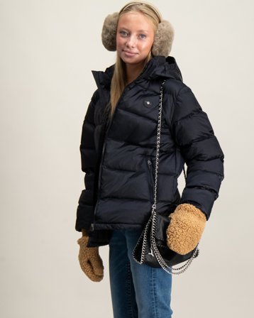 GANT ACTIVE CLOUD JACKET Czarny Kurtki Dziewczyna - Kids Brand Store