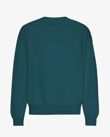 Organic Oversized Crew - Ocean Green - Male - S