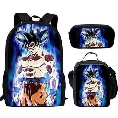 Dragon Ball Elementary School Theme School Bag 3-piece Set Computer Bag Messenger Bag Pencil Case