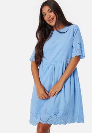 Pieces Pcalmina Embroidery Dress Hydrangea Klær