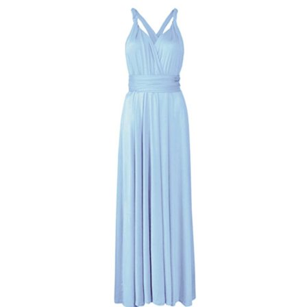 Dambandage Multi Way Wrap Convertible Maxiklänning Brudtärna Z