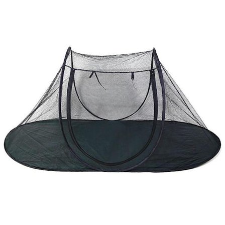 Sammenklappeligt transparent hundetelt til udendørs brug, rummer bærbart myggenet/telt til kæledyr, hunderejsebur til udendørs brug, havecampingtur