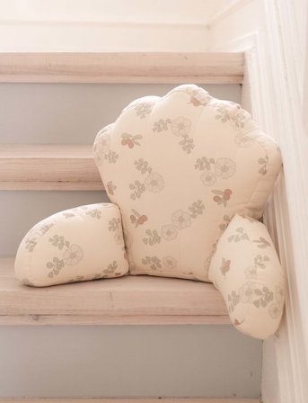 That's Mine Pram Pillow Shell Flowers And Berries - Beige - 33X 33X 5CM