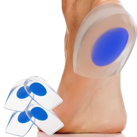 Kantaluun kannus 4 kpl - Ortopediset silikonigelit kantapäät