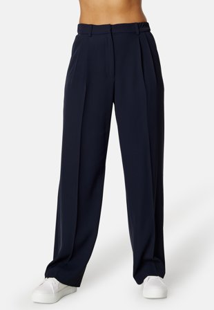 BUBBLEROOM Denice wide suit pants Dark blue Klær