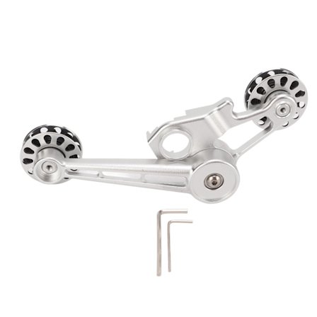 10T Sammenleggbar Sykkel Kjedestrammer 3sixty Sølv Bakgir