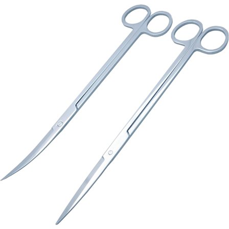 2 stk. vandplante saks 25 cm - buede og lige saks